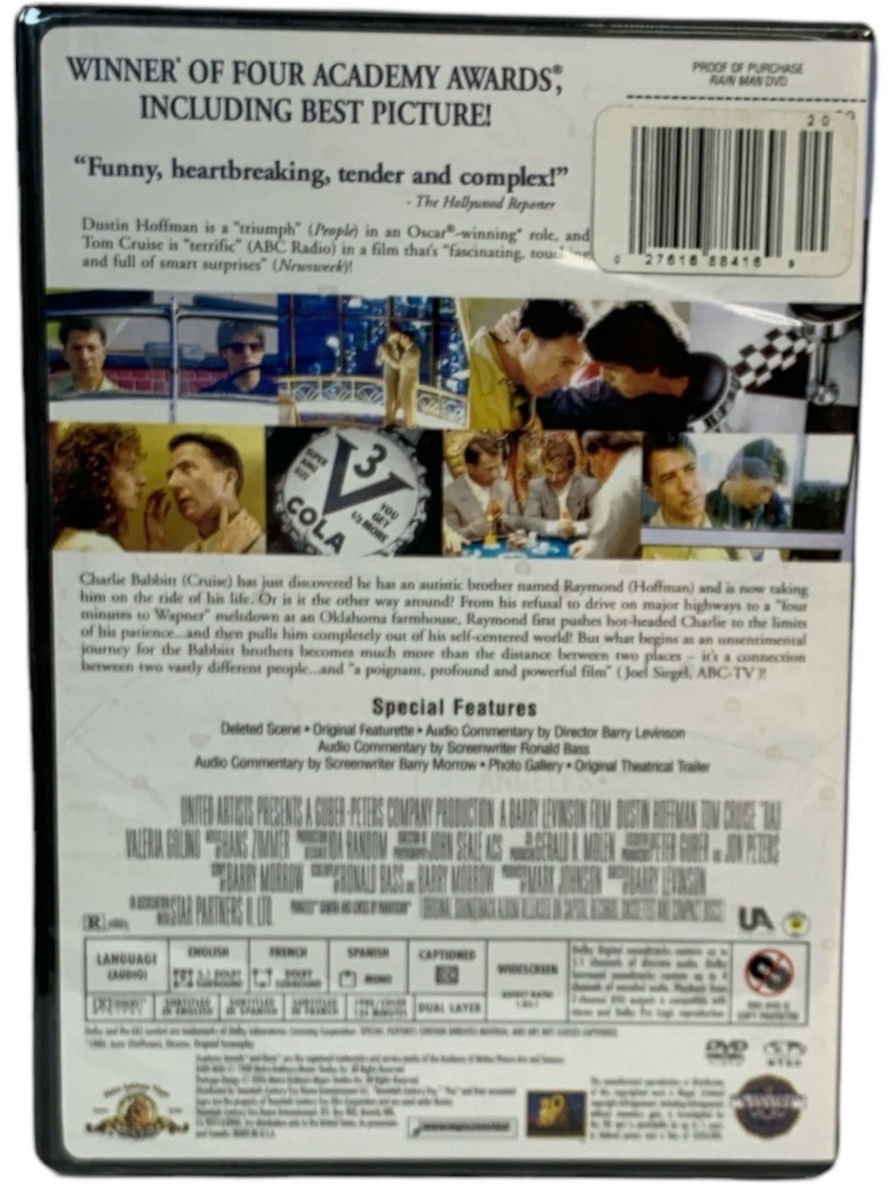 Rain Man Special Edition DVD - Blue Cover - Picture 2 of 2